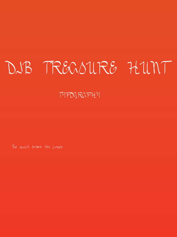 DJB TREASURE HUNT Poster
