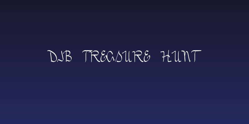 DJB TREASURE HUNT Social Header