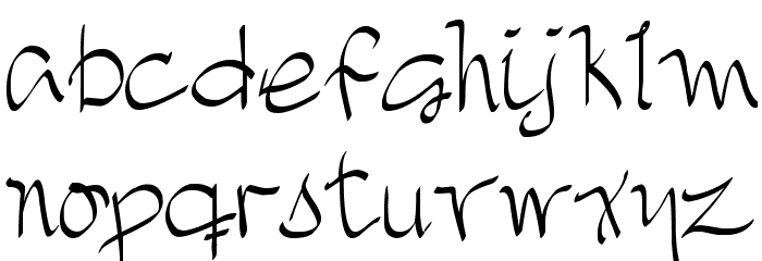 DJB TREASURE HUNT Font LOWERCASE