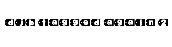 DJB Tagged Again 2  Free Fonts Download