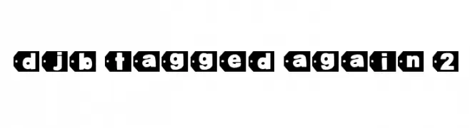 DJB Tagged Again 2  Frei Schriftart Herunterladen