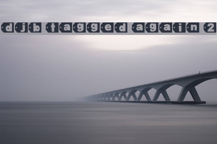 DJB Tagged Again 2 Font examples
