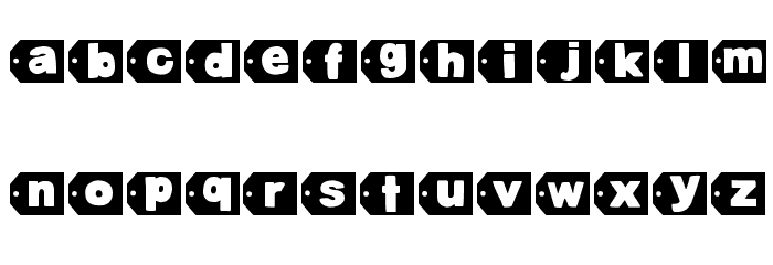 DJB Tagged Again 2 Font LOWERCASE
