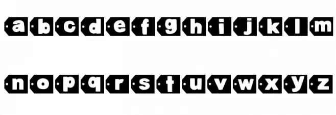 DJB Tagged Again 2 Font Litere mici