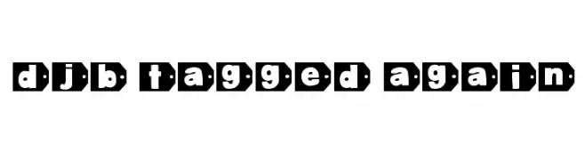 DJB Tagged Again  Frei Schriftart Herunterladen