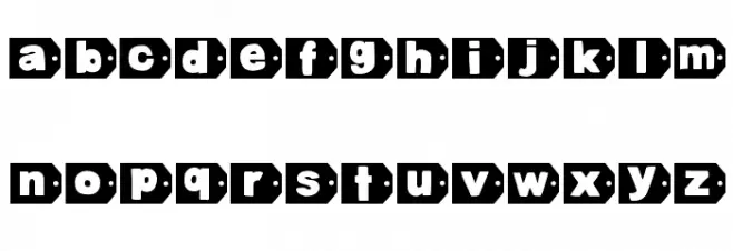 DJB Tagged Again 字体 大写