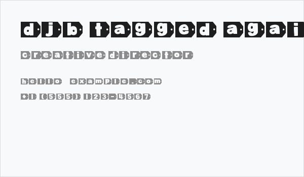 DJB Tagged Again Business Card