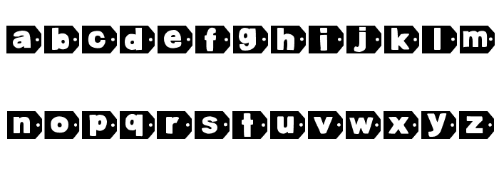 DJB Tagged Again Font LOWERCASE
