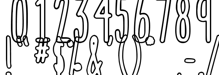 DJB That Font I Saw on TV Font OTHER CHARS