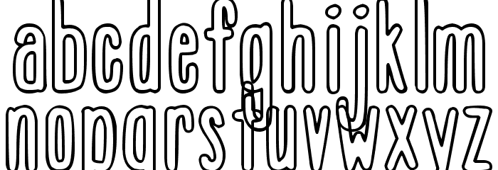 DJB That Font I Saw on TV Font LOWERCASE