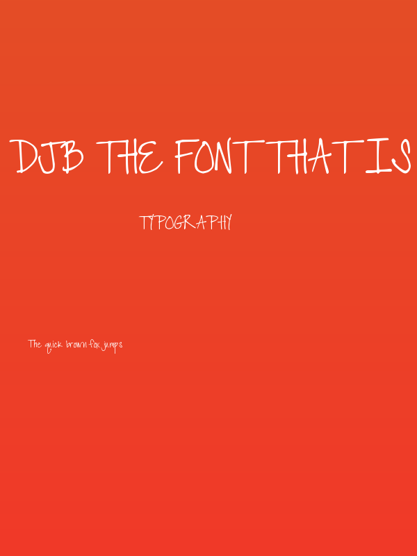 DJB The Font that is Liz Poster