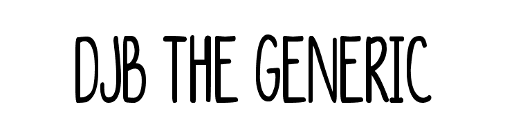 DJB The Generic  नि: शुल्क फ़ॉन्ट्स डाउनलोड