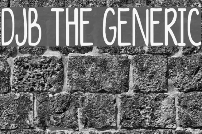 DJB The Generic Font examples