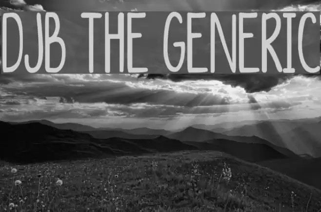 DJB The Generic Font examples