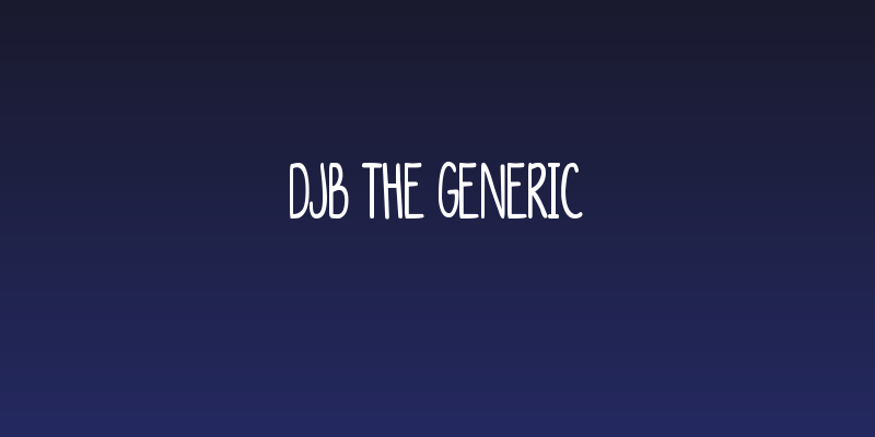 DJB The Generic Social Header