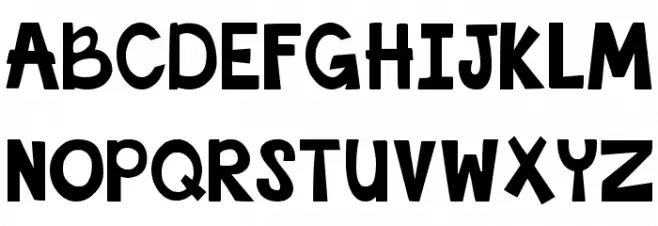 DJB This Font is Bold Bold 字体 大写