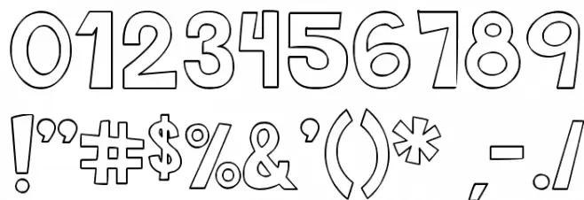 DJB This Font is Empty Bold Font OTHER CHARS