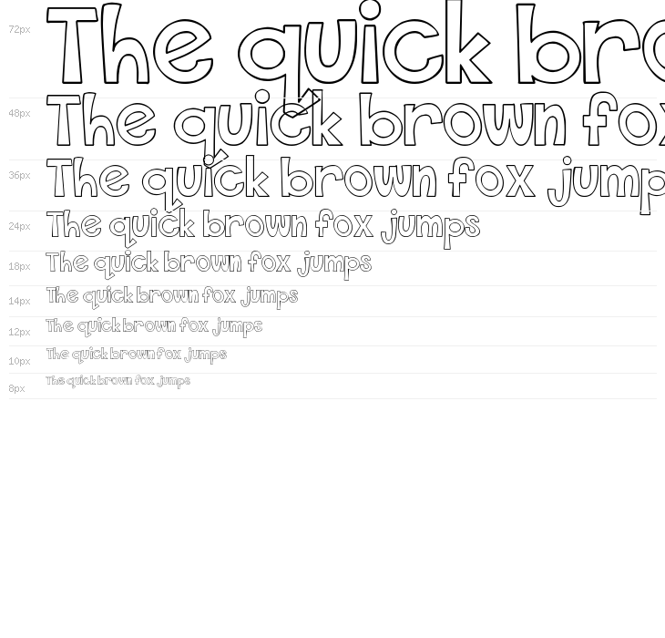 DJB This Font is Empty Bold Waterfall