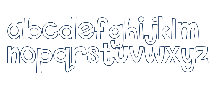 DJB This Font is Empty Bold Lowercase