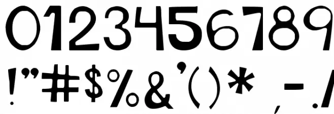 DJB This Font is Stressed Bold Font OTHER CHARS