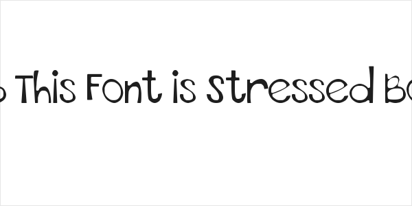 DJB This Font is Stressed Bold Logo