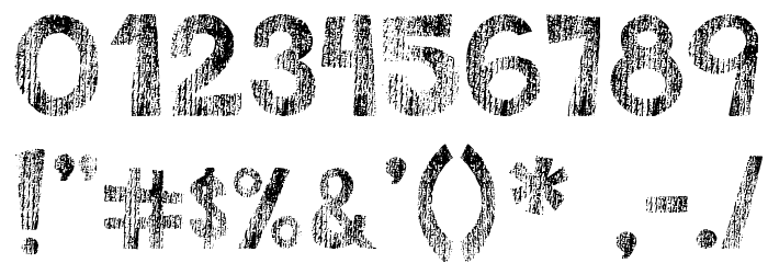 DJB This Font is Worn Font OTHER CHARS