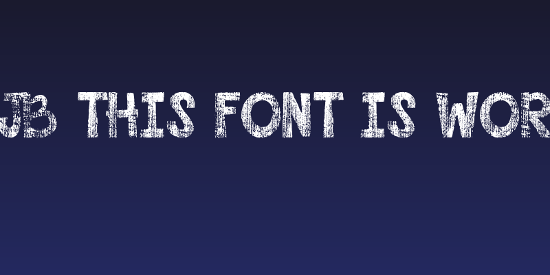 DJB This Font is Worn Social Header