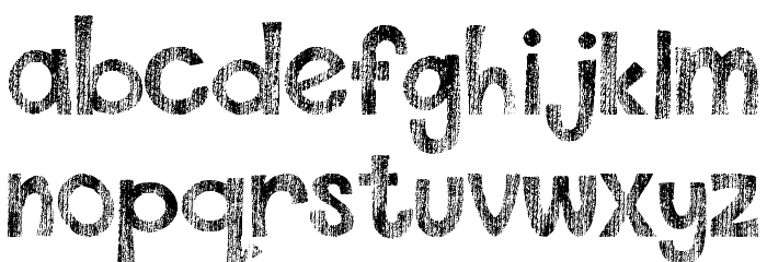 DJB This Font is Worn Font LOWERCASE