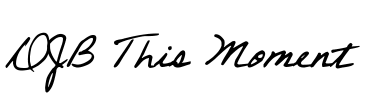 DJB This Moment Font