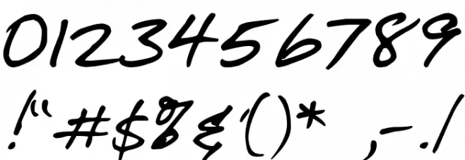 DJB This Moment Font OTHER CHARS