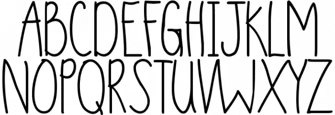 DJB This is Me Schriftart Groß