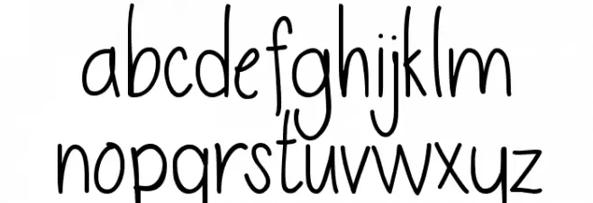 DJB This is Me Font LOWERCASE