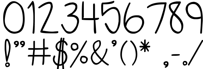 DJB This is My Life Font OTHER CHARS