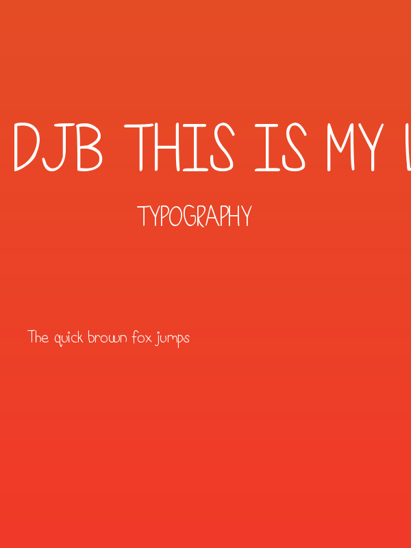 DJB This is My Life Poster