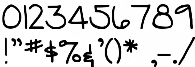 DJB Tia Font OTHER CHARS