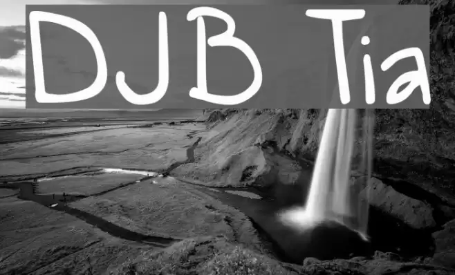 DJB Tia Font examples
