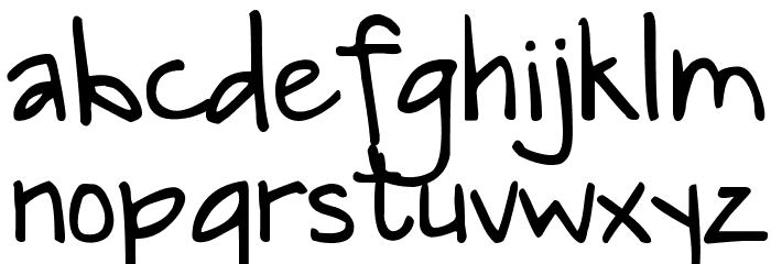 DJB Tia Font LOWERCASE