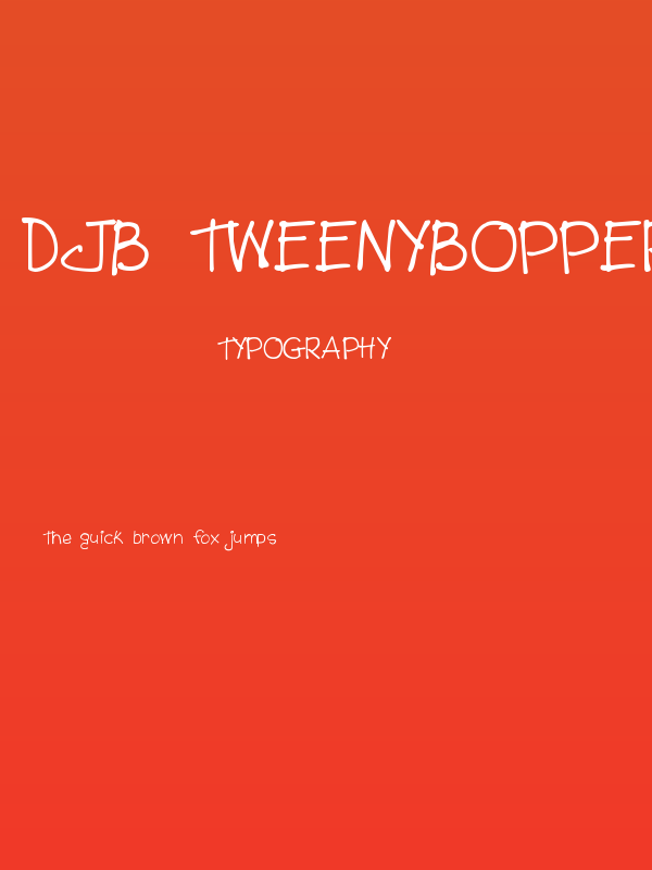 DJB Tweenybopper Poster