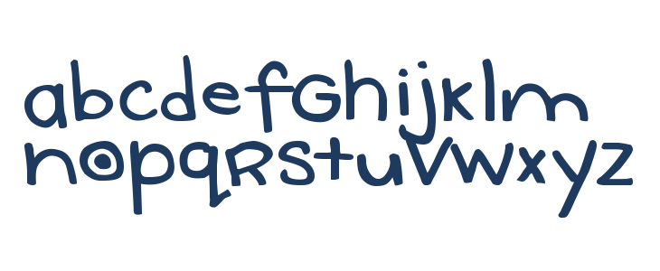 DJB Uncertain Tense Lowercase