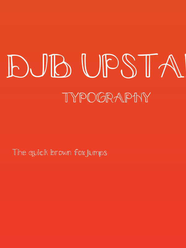 DJB Upstairs at the Abbey Poster