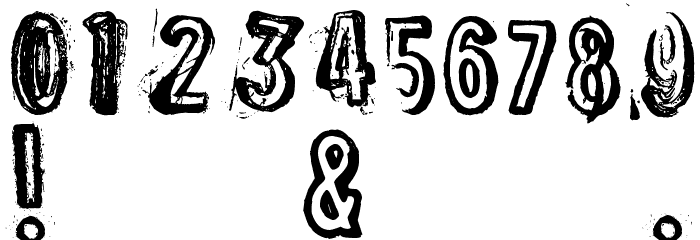 DJB Vintage Find Distressed Bold Font OTHER CHARS
