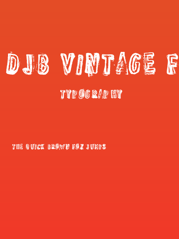 DJB Vintage Find Distressed Bold Poster