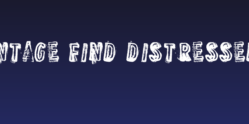 DJB Vintage Find Distressed Bold Social Header