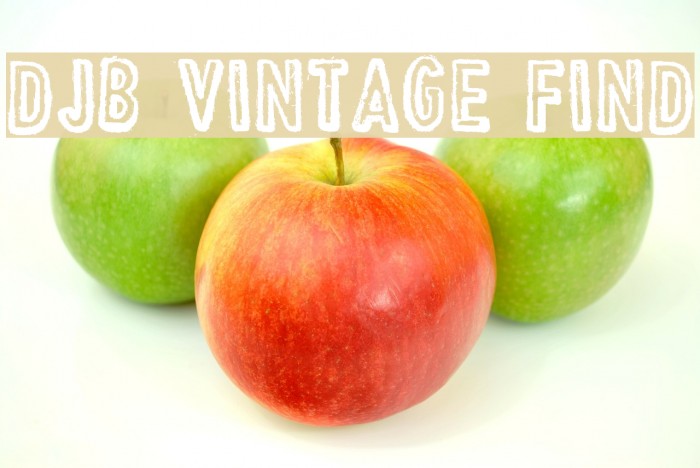 DJB Vintage Find Font examples