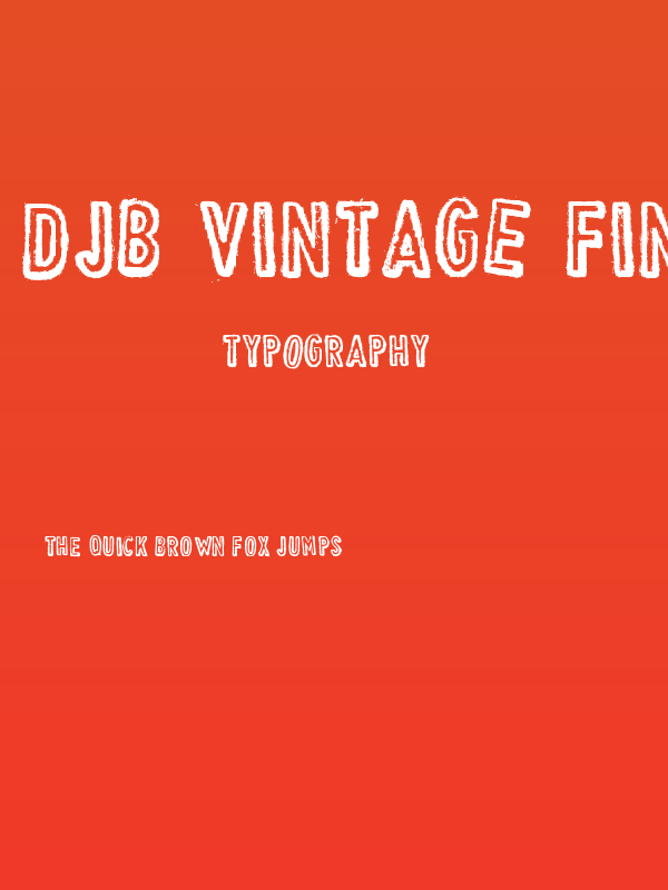 DJB Vintage Find Poster