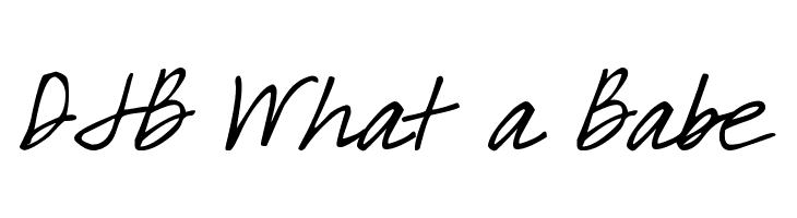 DJB What a Babe Font