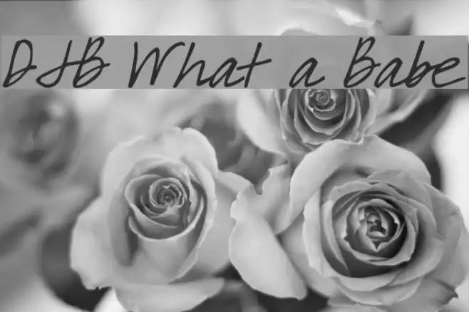 DJB What a Babe Font examples