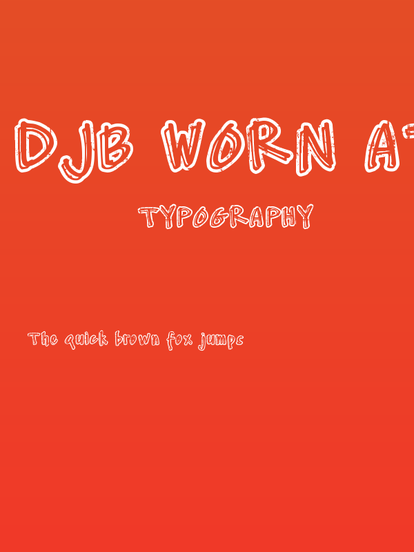 DJB Worn at the Knees Poster