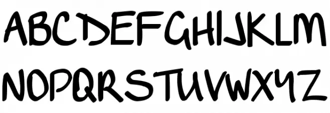 DJB Writes a Lot Schriftart Groß