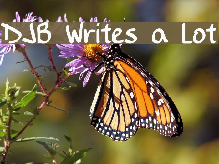 DJB Writes a Lot Font examples
